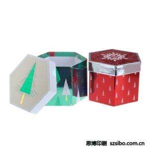 圣诞节天地盒六角