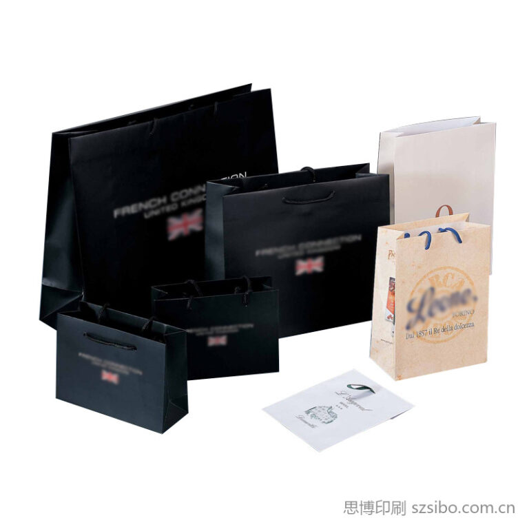 服饰手提纸袋定制（多尺寸） 跨境电商产品包装