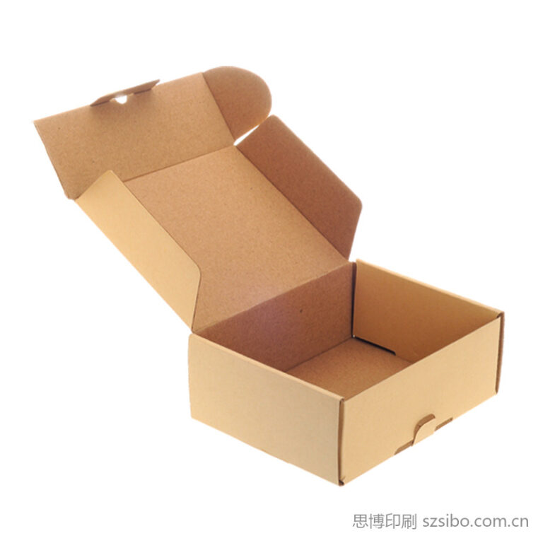 牛皮纸本色瓦楞飞机盒 跨境电商产品包装