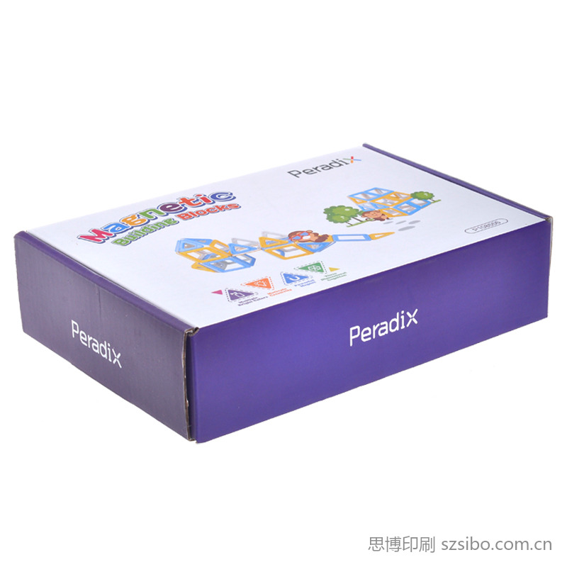 磁力片玩具积木飞机盒快递盒定制 跨境电商产品包装
