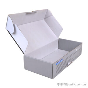 白色瓦楞纸飞机盒定制 跨境包装定制