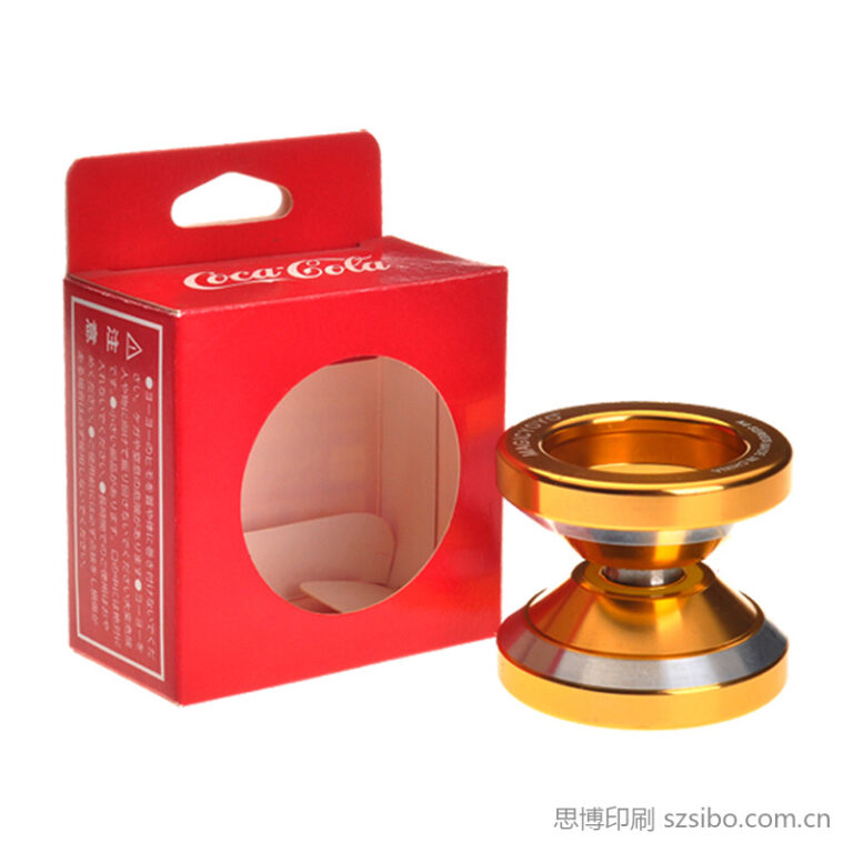 白卡纸过哑膜悠悠球开窗包装彩盒