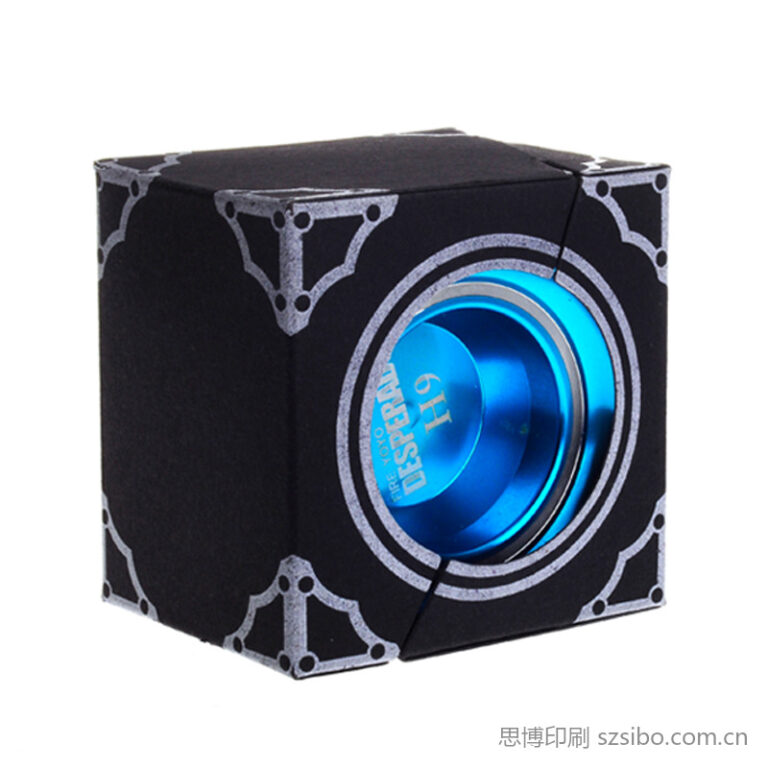 黑卡纸印专银色yoyo球玩具创意包装