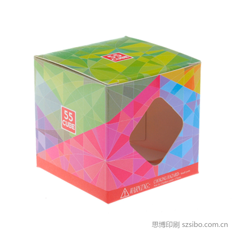 魔方开窗彩盒定制（菱形窗） 出口包装方案